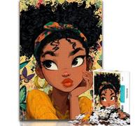 1000 Pieces Jigsaw Puzzle For Adults Teens American Woman,Help The Brain Exercise Addictive Toys to Cultivate Patience Wall Decoration 38X26CM