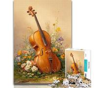 1000 Pieces Jigsaw Puzzle for Adults& Teens Angel Playing Guitar Oil Painting 1000 Piece Jigsaw,Challenging Game Gifts for Is Ideal As A Gift for The Whole Family 50x75cm