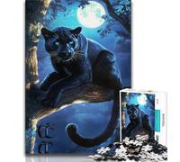 1000 Pieces Jigsaw Puzzle for Adults& Teens Animal Black Panther 1000 Piece Jigsaw,for Educational Game Challenge Toy Deal As Gifts for The Whole Family (size 38x26cm)