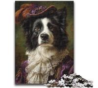 1000 Pieces Jigsaw Puzzle for Adults& Teens Animal Border Collie, for Age 14 Years And over Home Decor As A Gift for The Whole Family And Friends 50X75CM