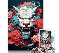 1000 Pieces Jigsaw Puzzle For Adults Teens Animal Colourful Dragon 1000 Piece Puzzle,Game Toys Every Piece Is Unique - Challenging Family Fun Game (size 75x50cm)