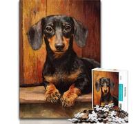 1000 Pieces Jigsaw Puzzle for Adults& Teens Animal Dachshund 1000 Piece Jigsaw,for Educational Game Challenge Toy Deal As Gifts for The Whole Family (size 38x26cm)