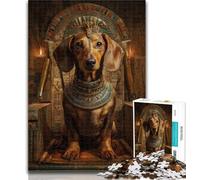 1000 Pieces Jigsaw Puzzle for Adults& Teens Animal Dachshund 1000 Piece Puzzle,with Matching Poster And Trivia Sheet for Ages 14+ 50x75cm