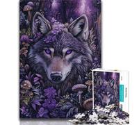 1000 Pieces Jigsaw Puzzle for Adults& Teens Animal Fantasy Wolf,Learning Educational Toys Family Games Suitable for Desktop Decoration (38x26cm)
