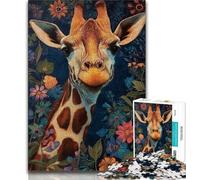 1000 Pieces Jigsaw Puzzle for Adults& Teens Animal Giraffe Adult Jigsaw,Birthday Present, Gifts, Wall Art for Age 14 Years Up 26x38cm