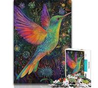 1000 Pieces Jigsaw Puzzle For Adults Teens Animal Hummingbird,Help The Brain Exercise Addictive Toys to Cultivate Patience Wall Decoration (75x50cm)