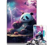 1000 Pieces Jigsaw Puzzle For Adults Teens Animal Panda,Decompressing Intellectual Educational Toy Is Ideal As Gifts for The Whole Family (75x50cm)