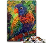 1000 Pieces Jigsaw Puzzle For Adults Teens Animal Parrot Jigsaw,with Matching Poster And Trivia Sheet for And Age 14 Years Up (75x50cm)