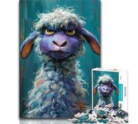 1000 Pieces Jigsaw Puzzle For Adults Teens Animal Sheep Adult Puzzles,with Matching Poster And Trivia Sheet for And Age 14 Years Up (size 75x50cm)