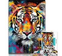 1000 Pieces Jigsaw Puzzle For Adults Teens Animal Tigers Jigsaw,Learning Educational Toys Family Games Gifts for Friends And Family 26x38cm