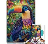 1000 Pieces Jigsaw Puzzle for Adults& Teens Animal Toucan Jigsaw,Educational Games Home Decoration Suitable for Desktop Decoration 75x50cm