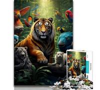 1000 Pieces Jigsaw Puzzle For Adults Teens Animal World,Decompressing Intellectual Educational Toy Is Ideal As Gifts for The Whole Family (38x26cm)