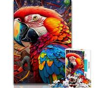1000 Pieces Jigsaw Puzzle for Adults& Teens Animals Birds Parrots,Stress Reliever Staycation Kill Time Parent-child Interaction (38x26cm)