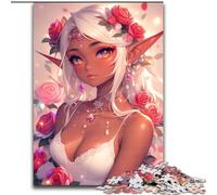 1000 Pieces Jigsaw Puzzle for Adults& Teens Anime Elf Girl,Help The Brain Exercise Addictive Toys to Cultivate Patience Perfect Decoration 38x26cm