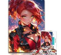 1000 Pieces Jigsaw Puzzle for Adults& Teens Anime Elf Girl,Learning Educational Toys Family Games Suitable for Desktop Decoration 50x75CM