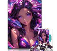 1000 Pieces Jigsaw Puzzle for Adults& Teens Anime Elf Girl Teenager Puzzles,Family Entertainment Toys with Matching Poster And Trivia Sheet (size 38x26cm)