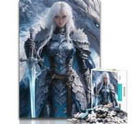 1000 Pieces Jigsaw Puzzle for Adults& Teens Anime Girl Dragon 1000 Piece Puzzle,Challenging Family Activity Games DIY Toy for Home Wall Decor Gifts (size 38x26cm)