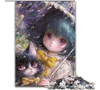 1000 Pieces Jigsaw Puzzle for Adults& Teens Anime Girl Wizard, Toys Educational Games Stress Relieving Wall Decoration (Size 26x38cm)