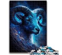 1000 Pieces Jigsaw Puzzle For Adults Teens Aries Universe for Age 14+ Intellectual Game Christmas Birthday Gifts 50x75cm