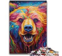 1000 Pieces Jigsaw Puzzle for Adults& Teens Art Animal Bear 1000 Pieces for Adults,Fun Activity for Home, Rainy Days Toys, Birthday Gifts (50x75cm)
