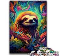 1000 Pieces Jigsaw Puzzle For Adults Teens Art Animal Sloth Jigsaw,Learning Educational Toys Family Games Gifts for Friends And Family (38x26cm)