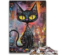 1000 Pieces Jigsaw Puzzle For Adults Teens Art Cat Help The Brain Exercise Addictive Toys to Cultivate Patience Artists Collection, Fine Art 26x38cm
