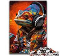 1000 Pieces Jigsaw Puzzle For Adults Teens Art Chameleon Adult Jigsaw,Challenging Game Toys Wall Decoration Unique Birthday And Xmas Gifts (75x50cm)