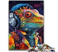 1000 Pieces Jigsaw Puzzle for Adults& Teens Art Chameleon Adult Jigsaw,Educational Toys & Games for Adults And Teenagers (38x26cm)