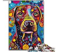 1000 Pieces Jigsaw Puzzle for Adults& Teens Art Dog,Learning Educational Toys Family Games Educational Game for Birthday,Chrismas 50x75cm