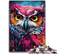 1000 Pieces Jigsaw Puzzle for Adults& Teens Art Fantasy Owl Teenager Puzzles,Learning Educational Toys Family Games Unique Birthday And Gifts (50x75cm)