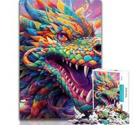 1000 Pieces Jigsaw Puzzle For Adults Teens Art Flying Dragons 1000 Piece Jigsaw,Birthday Present, Gifts, Wall Art for Ages 14+ (size 75x50cm)