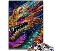 1000 Pieces Jigsaw Puzzle For Adults Teens Art Flying Dragons Puzzles for Teenagers,Educational Games Home Decoration Unique Home Decor And Gifts (38x26cm)