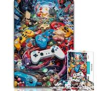1000 Pieces Jigsaw Puzzle For Adults Teens Art Gamepad Puzzles for Adults,Educational Games Home Decoration Suitable for Desktop Decoration (size 75x50cm)