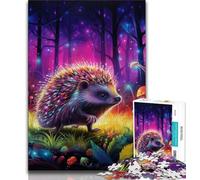 1000 Pieces Jigsaw Puzzle For Adults Teens Art Hedgehog,Brain Intelligence Challenge Addictive Toys Birthday Present,Gifts,Wall Art (38x26cm)