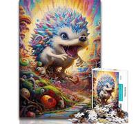 1000 Pieces Jigsaw Puzzle for Adults& Teens Art Hedgehog Jigsaw,Educational Games Home Decoration Suitable for Desktop Decoration 26x38cm