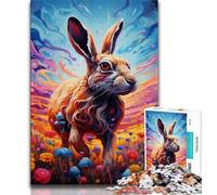 1000 Pieces Jigsaw Puzzle For Adults Teens Art Rabbits Puzzles for Adults,Educational Games Home Decoration Suitable for Desktop Decoration (size 75x50cm)