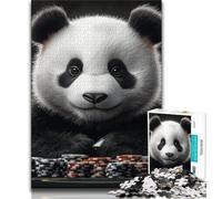 1000 Pieces Jigsaw Puzzle For Adults Teens Artistic Panda 1000 Pieces for Teenagers,Brain Teaser - Birthday Gift for Men (size 75x50cm)