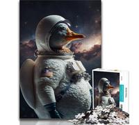 1000 Pieces Jigsaw Puzzle for Adults& Teens Astro Duck Teenager Puzzles,Family Entertainment Toys with Matching Poster And Trivia Sheet (size 38x26cm)