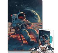 1000 Pieces Jigsaw Puzzle For Adults Teens Astronaut Adult Jigsaw,Challenging Game for The Whole for Women, Gifts for Men (size 38x26cm)