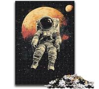 1000 Pieces Jigsaw Puzzle for Adults& Teens Astronaut Adult Jigsaw,Stress Reliever Difficult Challenge Secret Santa Gifts (26x38cm)