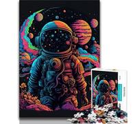 1000 Pieces Jigsaw Puzzle for Adults& Teens Astronaut in Space Teenager Jigsaw,Classic Educational Games Beautiful Decoration (size 75x50cm)