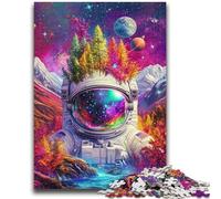 1000 Pieces Jigsaw Puzzle for Adults& Teens Astronaut Mountains Stress Reliever Difficult Challenge Deal As Gifts for The Whole Family 26x38cm