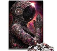1000 Pieces Jigsaw Puzzle For Adults Teens Astronaut Praying 1000 Pieces for Adults,Staycation Kill Time with Matching Poster And Trivia Sheet (50x75cm)