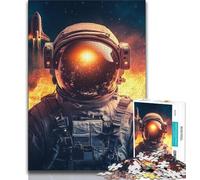 1000 Pieces Jigsaw Puzzle for Adults& Teens Astronaut Teenager Jigsaw,Classic Educational Games Beautiful Decoration (size 75x50cm)
