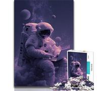 1000 Pieces Jigsaw Puzzle For Adults Teens Astronauts at Work,Brain Intelligence Challenge Addictive Toys Birthday Present,Gifts,Wall Art (75x50cm)