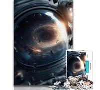 1000 Pieces Jigsaw Puzzle for Adults& Teens Astronauts in Space Teenager Puzzles,Fun Games Wall Decoration Unique Birthday And Xmas Gifts 38x26cm