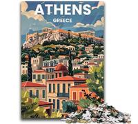 1000 Pieces Jigsaw Puzzle for Adults& Teens Athens Stress Reliever Difficult Challenge Enhance Love between Couples (size 50x70cm)