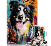 1000 Pieces Jigsaw Puzzle for Adults& Teens Australian Shepherd,Educational Games Home Decoration Is Ideal As A Gift for The Whole Family 50x75cm