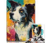 1000 Pieces Jigsaw Puzzle For Adults Teens Australian Shepherd Teenager Puzzles,Educational Toy Funny Family Games Unique Home Decor 26x38cm