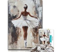 1000 Pieces Jigsaw Puzzle For Adults Teens Ballet Dancer 1000 Piece Puzzle,Game Toys Every Piece Is Unique - Challenging Family Fun Game (size 38x26cm)